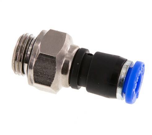 6mm & G1/4'' Swivel Joint Push-In-Male Threads Nickel-Plated Brass/PBT NBR Rotatable