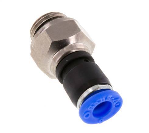 6mm & G1/4'' Swivel Joint Push-In-Male Threads Nickel-Plated Brass/PBT NBR Rotatable