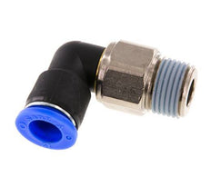 12mm & R1/2'' Elbow Swivel Joint Push-In-Male Threads Nickel-Plated Brass/PBT NBR Rotatable