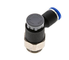 Flow Control Valve Meter-Out Elbow 8 mm - G3/8'' Brass/PA 66 Locknut