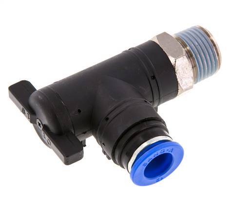 2-Way Elbow Ball Valve 12 mm - R1/2'' Plastic/Brass