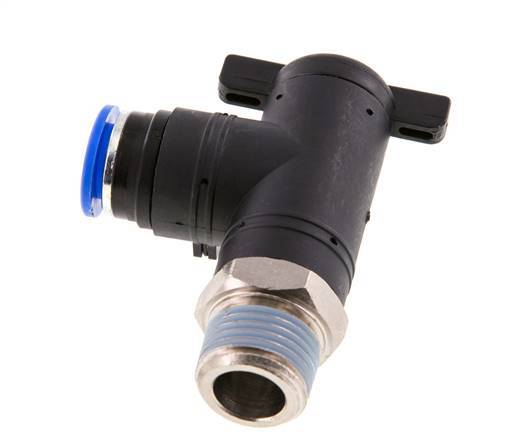 2-Way Elbow Ball Valve 12 mm - R1/2'' Plastic/Brass