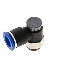 Flow Control Valve Meter-Out Elbow 12 mm - G3/8'' Brass/PA 66 Locknut