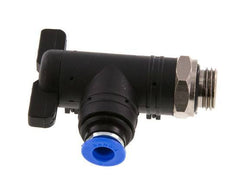 2-Way Elbow Ball Valve 6 mm - G1/4'' Plastic/Brass