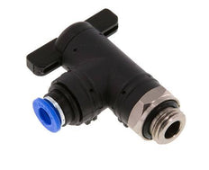 2-Way Elbow Ball Valve 6 mm - G1/4'' Plastic/Brass