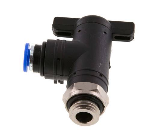 2-Way Elbow Ball Valve 6 mm - G1/4'' Plastic/Brass
