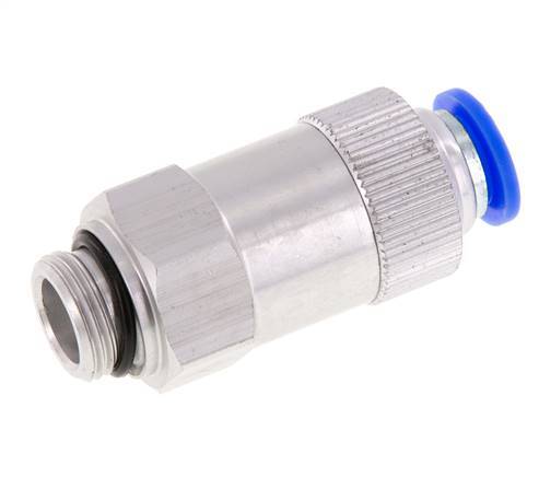Push-In Check Valve 10mm & G3/8'' Male Aluminum 0.2-10bar (3-145psi) Thread-Hose