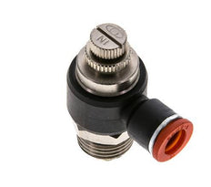 Flow Control Silencer Meter-In Elbow 10 mm - G1/2'' Brass/PA 66