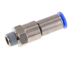 12mm & R3/8'' Quick Swivel Joint Push-In-Male Threads Nickel-Plated Brass/PBT NBR Rotatable