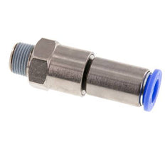 12mm & R3/8'' Quick Swivel Joint Push-In-Male Threads Nickel-Plated Brass/PBT NBR Rotatable