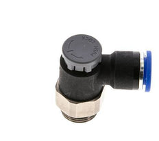 Flow Control Valve Meter-Out Elbow 10 mm - G3/8'' Brass/PA 66 Locknut