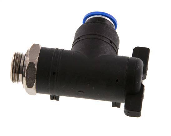 2-Way Elbow Ball Valve 10 mm - G3/8'' Plastic/Brass