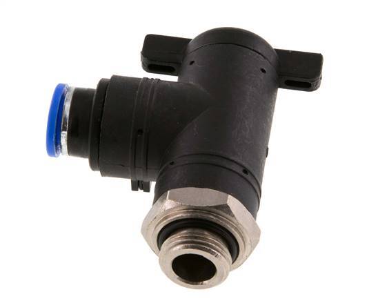 2-Way Elbow Ball Valve 10 mm - G3/8'' Plastic/Brass