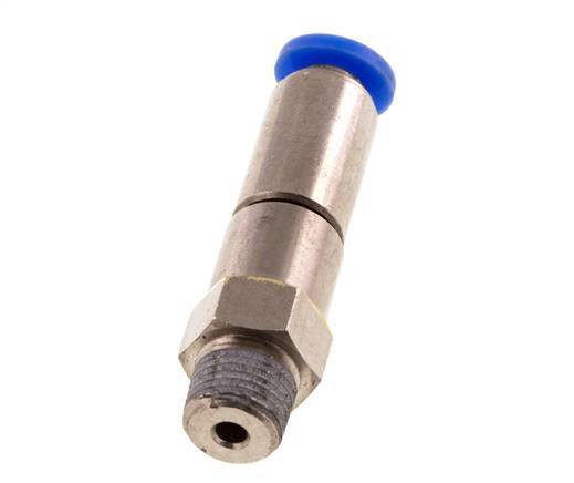4mm & R1/8'' Quick Swivel Joint Push-In-Male Threads Nickel-Plated Brass/PBT NBR Rotatable