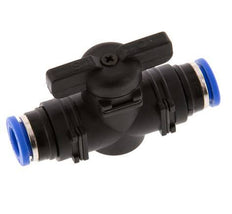 2-Way Straight Ball Valve 8 mm Plastic/Brass