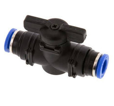 2-Way Straight Ball Valve 8 mm Plastic/Brass