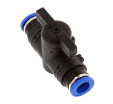 2-Way Straight Ball Valve 8 mm Plastic/Brass