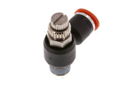 Flow Control Silencer Meter-In Elbow 6 mm - R1/8'' Brass/PA 66