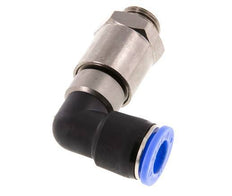 12mm & G3/8'' Elbow Quick Swivel Joint Push-In-Male Threads Nickel-Plated Brass/PBT NBR Rotatable