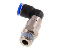 12mm & R1/2'' Elbow Quick Swivel Joint Push-In-Male Threads Nickel-Plated Brass/PBT NBR Rotatable