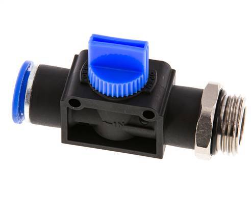 3/2-Way Shut-Off Hand Valve 12 mm - G1/2'' Plastic/Brass Tube-side venting