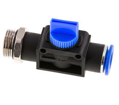 3/2-Way Shut-Off Hand Valve 12 mm - G1/2'' Plastic/Brass Tube-side venting