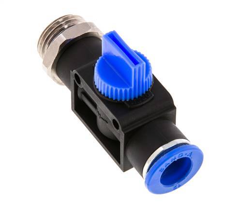 3/2-Way Shut-Off Hand Valve 12 mm - G1/2'' Plastic/Brass Tube-side venting