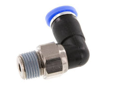 4mm & R1/8'' Elbow Swivel Joint Push-In-Male Threads Nickel-Plated Brass/PBT NBR Rotatable