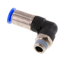 Push-In Fitting 12mm & R3/8'' Male Auto Shut-Off Elbow Brass/PBT 0-10bar (0-145psi)