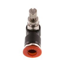 Flow Control Silencer Meter-In Elbow 6 mm - M5 Brass/PA 66