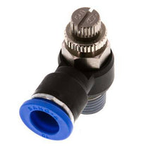 Flow Control Silencer Meter-Out Elbow 10 mm - R1/4'' Brass/PA 66