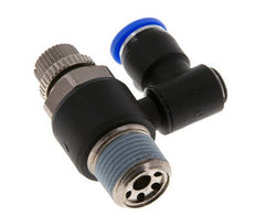 Flow Control Silencer Meter-Out Rotatable 8 mm - R3/8'' Brass/PA 66