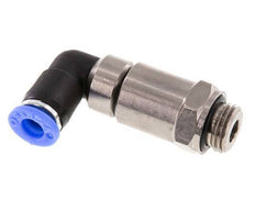 6mm & G1/4'' Elbow Quick Swivel Joint Push-In-Male Threads Nickel-Plated Brass/PBT NBR Rotatable