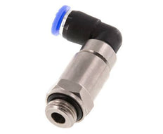 6mm & G1/4'' Elbow Quick Swivel Joint Push-In-Male Threads Nickel-Plated Brass/PBT NBR Rotatable