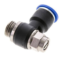 Flow Control Silencer Meter-Out Elbow 10 mm - G1/4'' Brass/PA 66 Slotted Screw