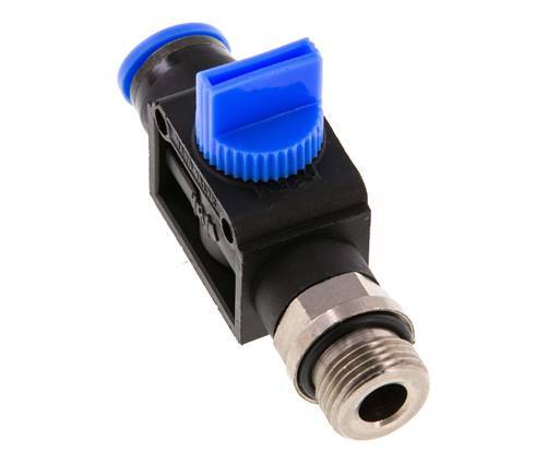 3/2-Way Shut-Off Hand Valve 10 mm - G3/8'' Plastic/Brass Thread-side venting