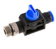 3/2-Way Shut-Off Hand Valve 10 mm - G3/8'' Plastic/Brass Thread-side venting