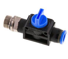 3/2-Way Shut-Off Hand Valve 10 mm - G3/8'' Plastic/Brass Thread-side venting