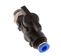 2-Way Straight Ball Valve 6 mm - G1/4'' Plastic/Brass