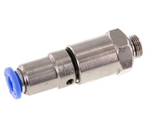 6mm & G1/8'' Quick Swivel Joint Push-In-Male Threads Nickel-Plated Brass/PBT NBR Rotatable