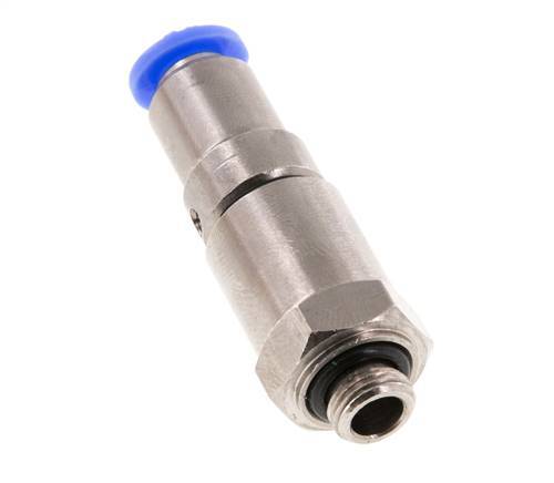 6mm & G1/8'' Quick Swivel Joint Push-In-Male Threads Nickel-Plated Brass/PBT NBR Rotatable