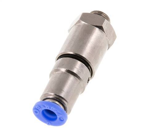 6mm & G1/8'' Quick Swivel Joint Push-In-Male Threads Nickel-Plated Brass/PBT NBR Rotatable
