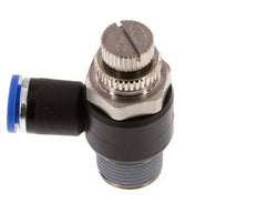 Flow Control Silencer Meter-Out Elbow 8 mm - R3/8'' Brass/PA 66