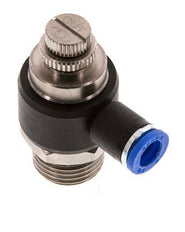 Flow Control Silencer Meter-Out Elbow 8 mm - G1/2'' Brass/PA 66