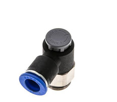 Flow Control Valve Meter-Out Elbow 12 mm - G1/2'' Brass/PA 66 Locknut