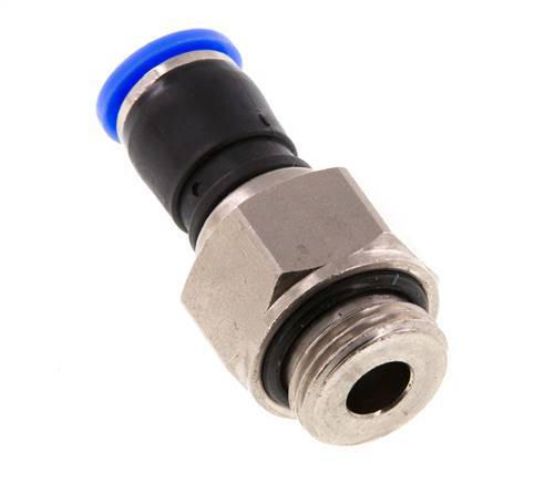 8mm & G3/8'' Swivel Joint Push-In-Male Threads Nickel-Plated Brass/PBT NBR Rotatable