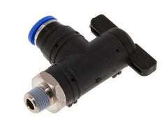 2-Way Elbow Ball Valve 8 mm - R1/8'' Plastic/Brass