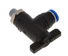 2-Way Elbow Ball Valve 8 mm - R1/8'' Plastic/Brass