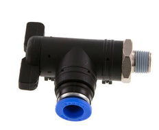 2-Way Elbow Ball Valve 8 mm - R1/8'' Plastic/Brass