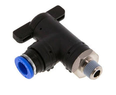 2-Way Elbow Ball Valve 8 mm - R1/8'' Plastic/Brass